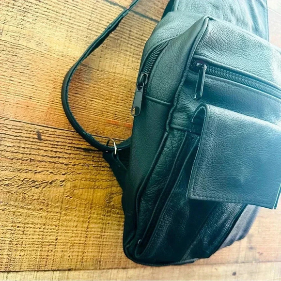 Vintage Genuine Leather Unisex Sling Backpack main image 6